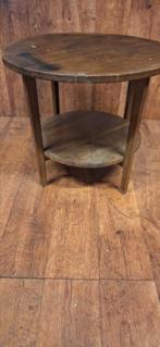 Tafeltje rond oud, Huis en Inrichting, Tafels | Bijzettafels, Ophalen, Rond, 55 tot 75 cm, Zo goed als nieuw