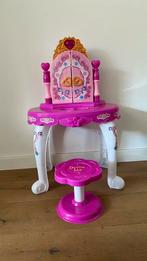 Kaptafel / make-up tafel met licht, geluid en krukje, Ophalen of Verzenden, Zo goed als nieuw