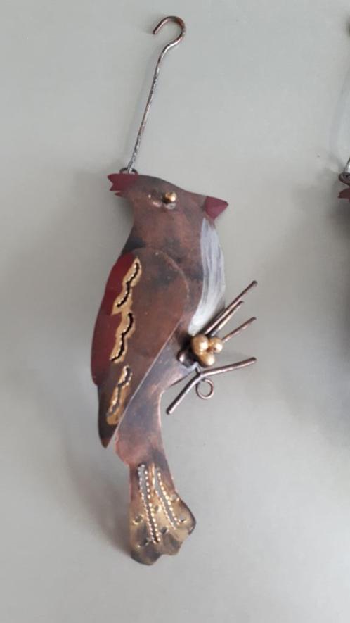 Vogel hanger Metaal figuur Brons kleur, Huis en Inrichting, Woonaccessoires | Wanddecoraties, Nieuw, Ophalen of Verzenden