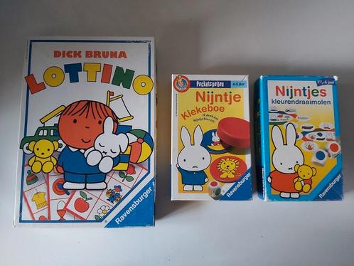Set van 3 Nijntje spellen, Kinderen en Baby's, Speelgoed | Educatief en Creatief, Zo goed als nieuw, Puzzelen, Taal en Lezen, Ontdekken