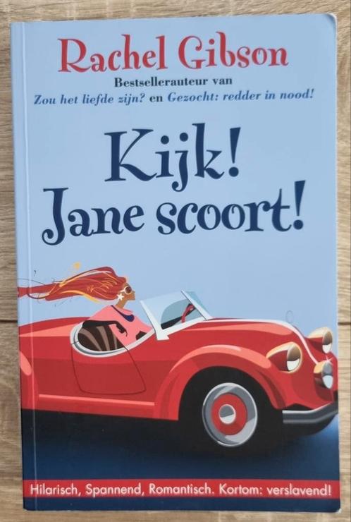 Rachel Gibson - Kijk! Jane scoort!, Boeken, Chicklit, Zo goed als nieuw, Ophalen of Verzenden