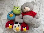 Angry Birds knuffels 5 stuks en beer., Ophalen, Zo goed als nieuw, Beer