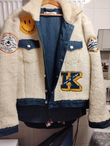 Kings of Indigo jeans jas Till Denim Sherpa Trucker maat XL beschikbaar voor biedingen