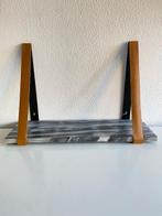 wandplank marmer met leren ophangbanden, Ophalen of Verzenden, Nieuw