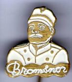 Bromsnor wit op koper TV/strip speldje ( T_006 ), Verzamelen, Speldjes, Pins en Buttons, Verzenden, Nieuw, Figuurtje, Speldje of Pin