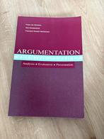 Argumentation: Analysis, Evaluation, Presentation, Ophalen of Verzenden, Alpha, Zo goed als nieuw, HBO