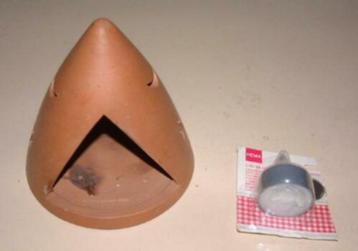 Aardewerk Sfeer Licht Terracotta waxinelichtje beschikbaar voor biedingen