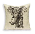 Olifant Kussenhoes 45x45cm / Kussensloop Kussen Hoes India, Huis en Inrichting, Woonaccessoires | Kussens, Verzenden, Nieuw, Vierkant