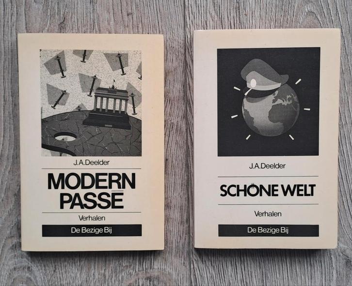 Deelder, 2x gesigneerd ( Modern passé / Schöne Welt), Boeken, Literatuur, Zo goed als nieuw, Verzenden