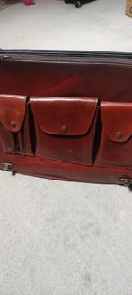 Vintage leren tas - Creation Gabrielle, Wieltjes, Gebruikt, Bruin, Minder dan 40 cm