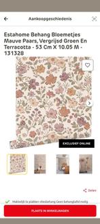 GEZOCHT: Esta home terracotta bloemetjes behang, Ophalen of Verzenden, Minder dan 10 m²