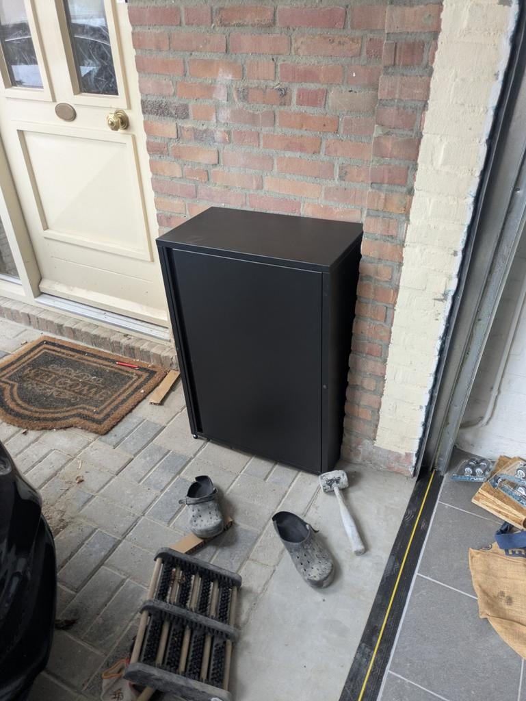 Ikea Sundsö Buiten Opbergkast - Anthracite, Ophalen, Nieuw, Modern