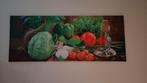 Schilderij groente 145x58, Antiek en Kunst, Ophalen