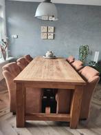 Robuuste eethoek met zes stoelen.100x240, Ophalen, Gebruikt, Robuuste