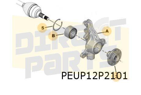 Peugeot/Toyota/Opel/Citroën Fuseestuk Rechts Origineel! 1617, Auto-onderdelen, Ophanging en Onderstel, Citroën, Opel, Peugeot