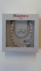 MAJORICA DAMES parel set, Sieraden, Tassen en Uiterlijk, Kettingen, Ophalen of Verzenden, Nieuw, Wit, Overige materialen