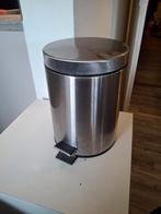 IKEA - RVS Afvalemmer met Pedaal, Gebruikt, Met pedaal, Ophalen of Verzenden, Minder dan 10 liter