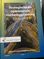 Strategische en operationele marketingplanning-Kernstof B 97, Boeken, Ophalen of Verzenden, Zo goed als nieuw, Noordhoff Uitgevers