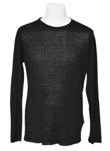 Nieuwe Knit Society linnen trui Paola Nero, zwart, Mt. L beschikbaar voor biedingen