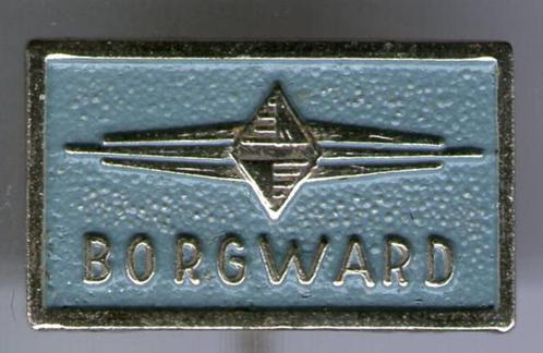 BORGWARD grijs op zilverkleurig auto speldje ( A_123 ), Verzamelen, Speldjes, Pins en Buttons, Zo goed als nieuw, Speldje of Pin