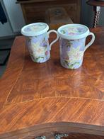 Laura Ashley Theebekers Sherborne met Zeef en Onderzetter, Antiek en Kunst, Ophalen of Verzenden