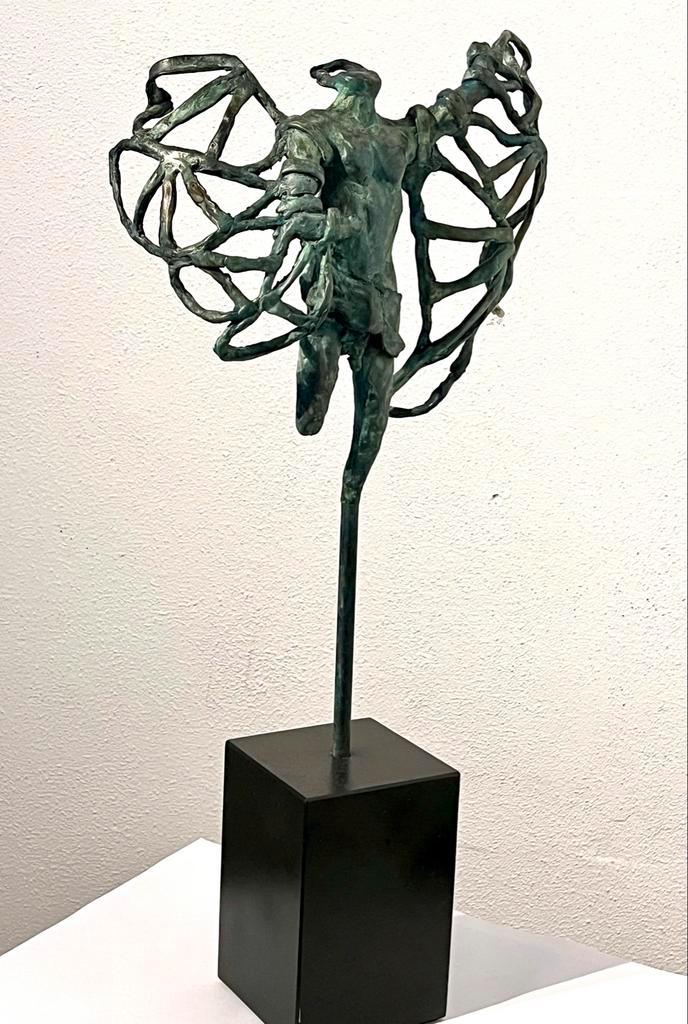 Bronzen Icarus sculptuur van Ronald van Schepen, Antiek en Kunst, Kunst | Beelden en Houtsnijwerken, Ophalen of Verzenden