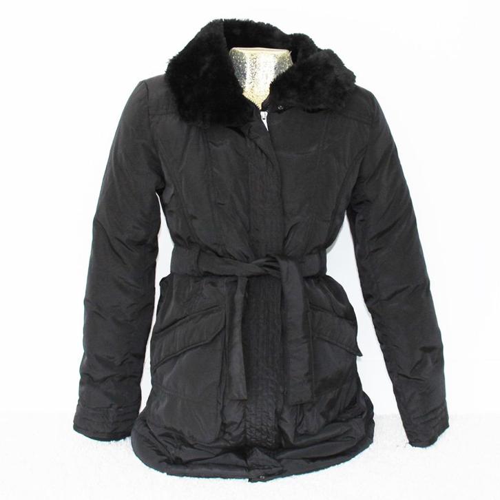 Mooie Warme Jazlyn Jas (Maat 40) € 25,-, Kleding | Dames, Jassen | Winter, Zo goed als nieuw, Maat 38/40 (M), Zwart, Ophalen of Verzenden
