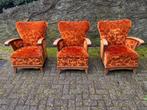 Art deco fauteuils jaren 30, Huis en Inrichting, Fauteuils, Gebruikt, Stof, Ophalen