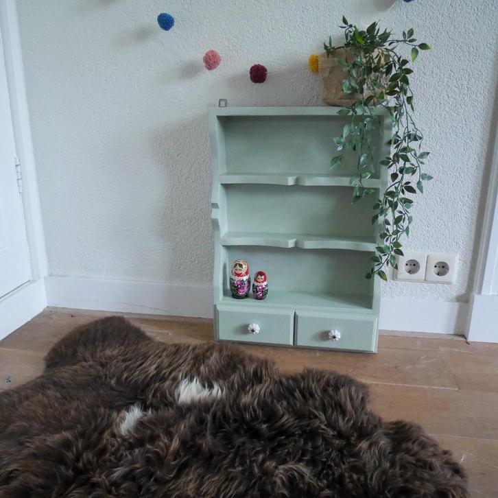 Vintage hangkastje / wandkastje, Antiek en Kunst, Curiosa en Brocante, Ophalen