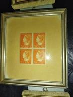 Postzegels Nederland Wilhelmina 7,5 cent ongest. ingelijst, Postzegels en Munten, Postzegels | Nederland, Ophalen, T/m 1940, Postfris