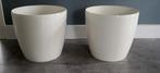 Set (2 stuks) kunststof Elho bloempotten, Huis en Inrichting, Kamerplanten, Ophalen of Verzenden, Halfschaduw, Minder dan 100 cm