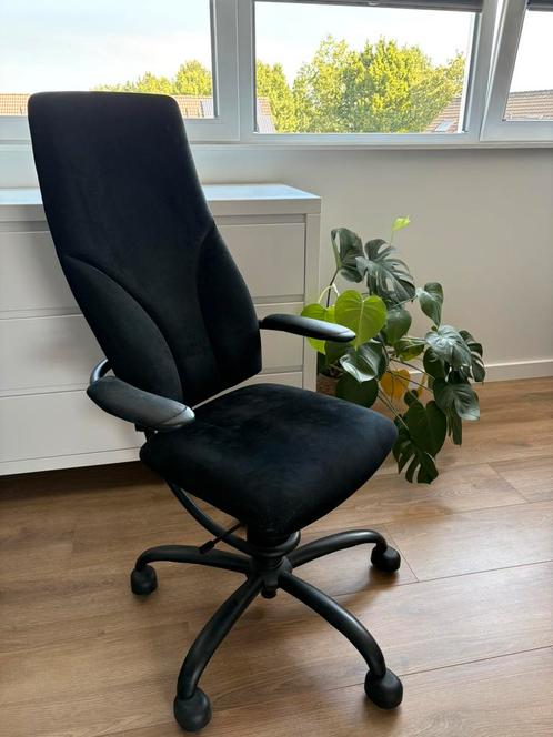 Spinalis bureaustoel zwart, Huis en Inrichting, Bureaustoelen, Gebruikt, Bureaustoel, Zwart, Ergonomisch, Ophalen
