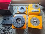 11 carrousels en een projector ( defect ,lamp is wel heel), Audio, Tv en Foto, Diaprojectors, Ophalen, Gebruikt