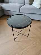 Zuiver bijzettafel, Minder dan 55 cm, Metaal of Aluminium, Rond, Zo goed als nieuw