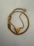 Originele Louis Vuitton Ketting - Gouden V Hanger, Sieraden, Tassen en Uiterlijk, Ophalen, Gebruikt, Goud, Overige materialen