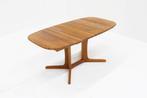 Vintage deense ovalen uitschuifbare eettafel Dyrlund teak, Ophalen, Gebruikt, 100 tot 150 cm, Vintage , midcentury , design
