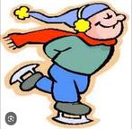 Schaatsen slijpen €7., Ophalen