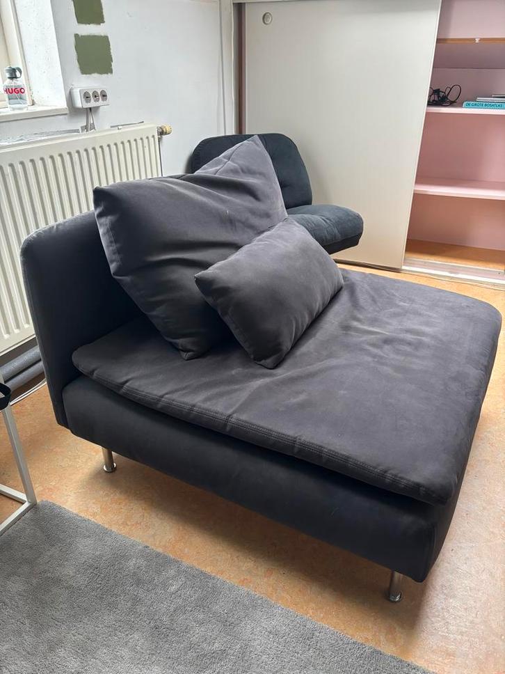 Ikea SÖDERHAMN 1-zits Fridtuna donkergrijs, Huis en Inrichting, Banken | Sofa's en Chaises Longues, Gebruikt, Eenpersoons, Minder dan 150 cm