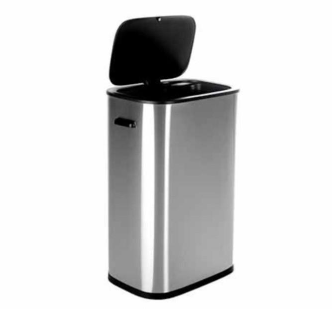 QLT Prullenbak met sensor 55L rvs, Huis en Inrichting, Woonaccessoires | Prullenbakken, Nieuw, Rvs, Ophalen of Verzenden