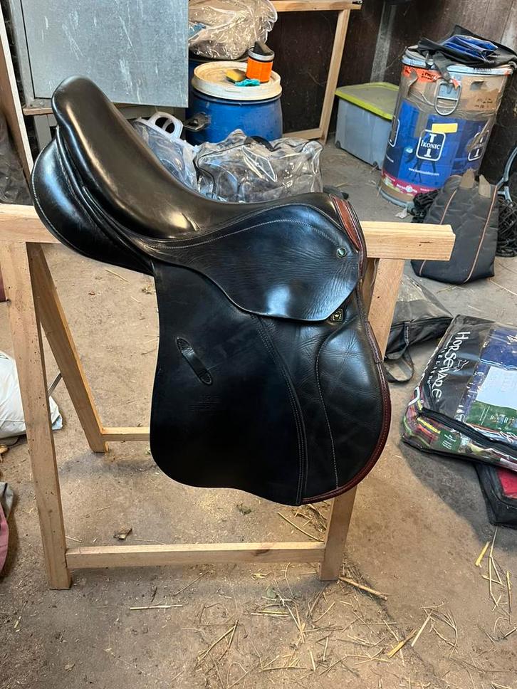 Stübben springzadel 16 inch & Sella Impara  dressuurzadel, Dieren en Toebehoren, Paarden en Pony's | Zadels, Gebruikt, Springen