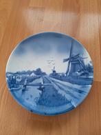 Vintage Duits Aardewerk Bord met Molen, Ophalen of Verzenden