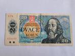 Czechoslovak Soc. Rep. 20 Korun 1988 KOMENSKY - TREE, Verzenden, Los biljet