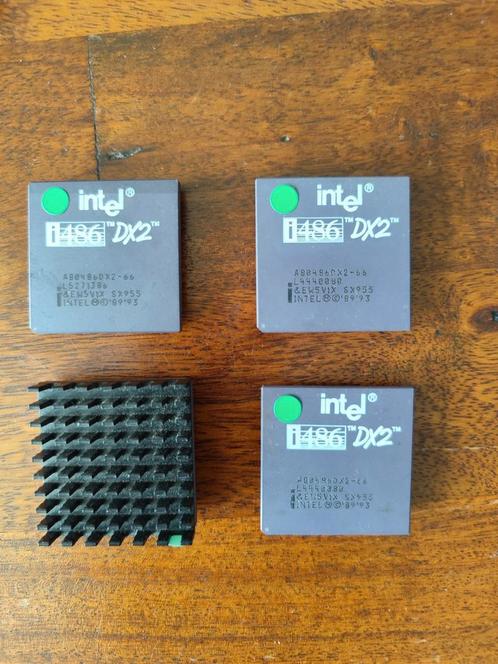 Intel 486DX2-66 processoren 4 stuks., Computers en Software, Vintage Computers, Ophalen of Verzenden