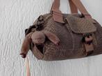 Kipling schoudertas taupe/bruin met aapje, Sieraden, Tassen en Uiterlijk, Tassen | Schoudertassen, Ophalen of Verzenden, Zo goed als nieuw