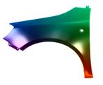 Voor Skoda Fabia 5J 07-15 Spatbord linksvoor Gespoten in gew, Verzenden, Nieuw, Spatbord, Skoda