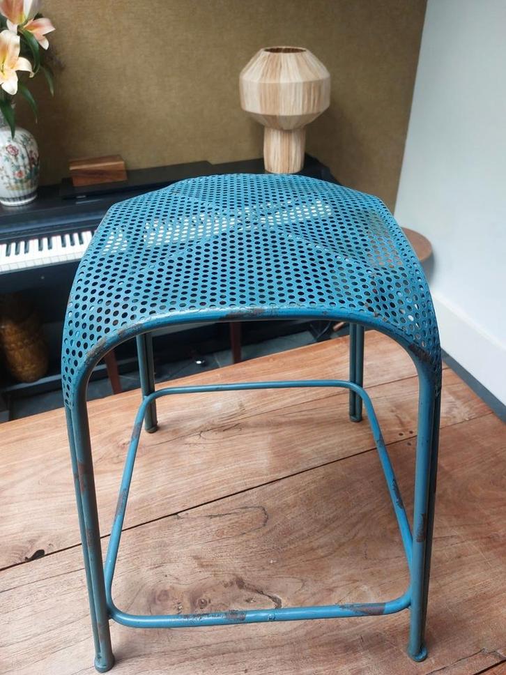 Krukje , stijl van Maurizio Tempestini, uit de jaren 1980:, Huis en Inrichting, Krukjes, Gebruikt, Staal, Ophalen of Verzenden