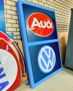 Volkswagen - Audi dealer verlichting reclamebord, Reclamebord, Ophalen of Verzenden, Zo goed als nieuw