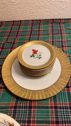 Winterling bavaria gebakset gebakstel rode roos 11 delig, Antiek en Kunst, Antiek | Servies los, Ophalen of Verzenden