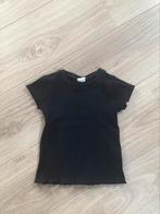 Zwart HEMA shirtje - maat 104, Kinderen en Baby's, Kinderkleding | Maat 104, Meisje, Ophalen of Verzenden, Zo goed als nieuw, Shirt of Longsleeve