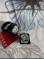 Set zsiska Rozen ketting en ring in maat xl, Verzenden, Nieuw, Overige materialen